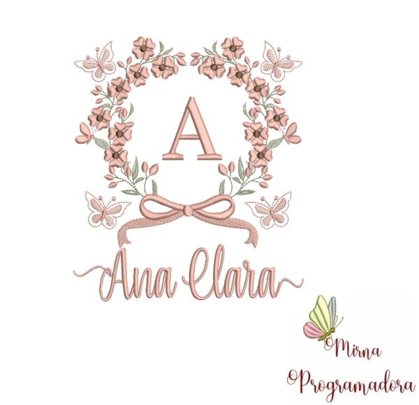 Matriz de Bordado Nome Ana Clara