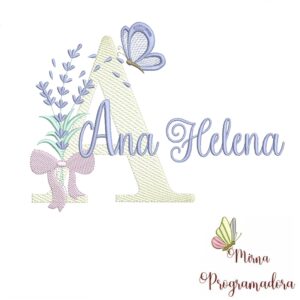 Matriz de Bordado - Nome Ana Helena