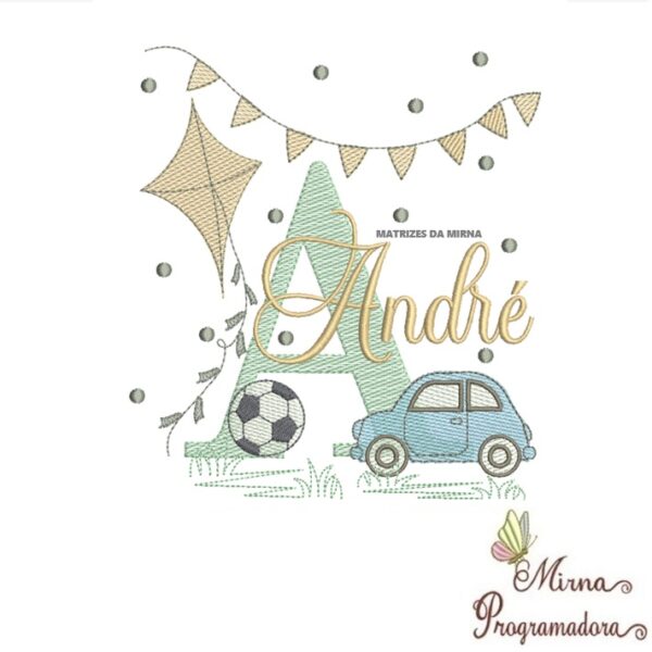 Matriz de Bordado Nome André