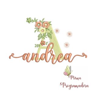 Matriz de Bordado - Nome Andrea