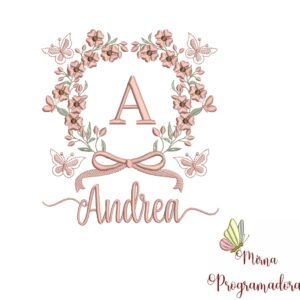 Matriz de Bordado Nome Andrea