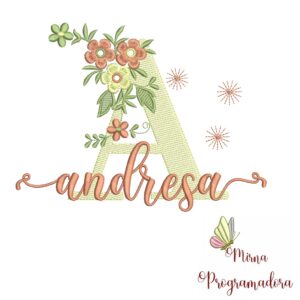 Matriz de Bordado - Nome Andresa