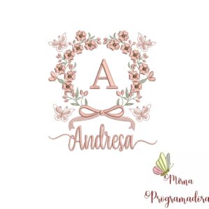Matriz de Bordado Nome Andresa