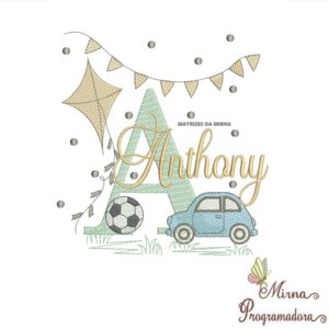 Matriz de Bordado Nome Anthony