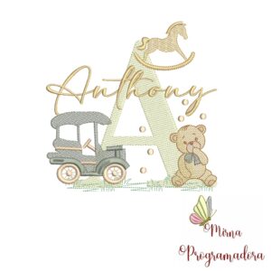 Matriz de Bordado Nome Anthony
