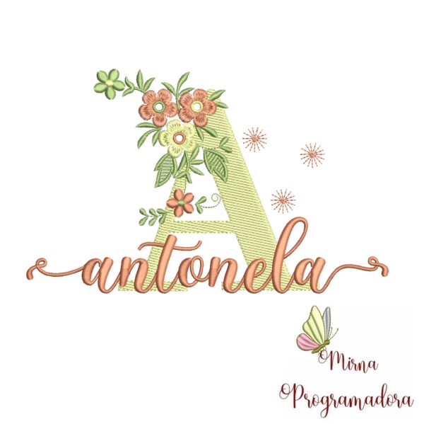 Matriz de Bordado - Nome Antonela
