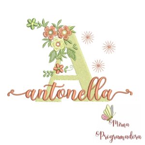 Matriz de Bordado - Nome Antonella