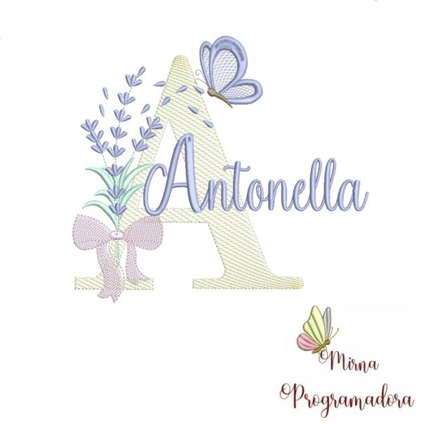 Matriz de Bordado - Nome Antonella