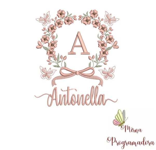 Matriz de Bordado Nome Antonella
