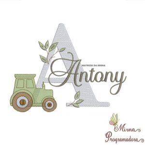 Matriz de Bordado Nome Antony