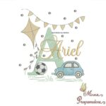 Matriz de Bordado Nome Ariel