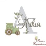 Matriz de Bordado Nome Arthur