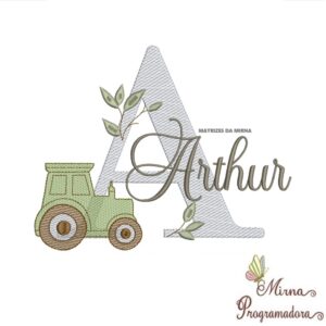 Matriz de Bordado Nome Arthur
