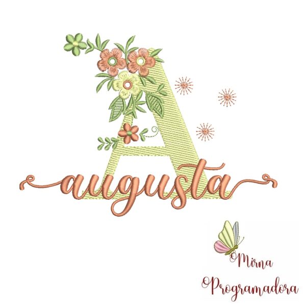 Matriz de Bordado - Nome Augusta