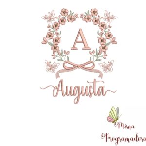 Matriz de Bordado Nome Augusta