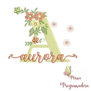 Matriz de Bordado - Nome Aurora