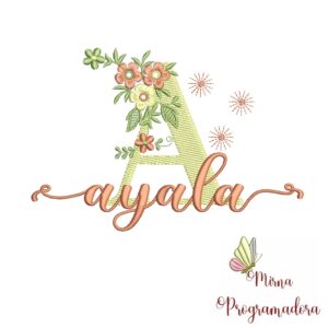 Matriz de Bordado - Nome Ayala