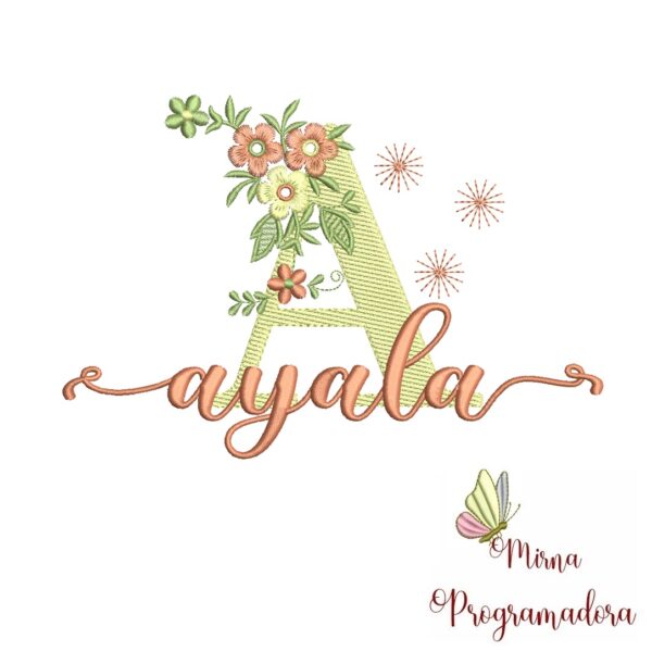 Matriz de Bordado - Nome Ayala