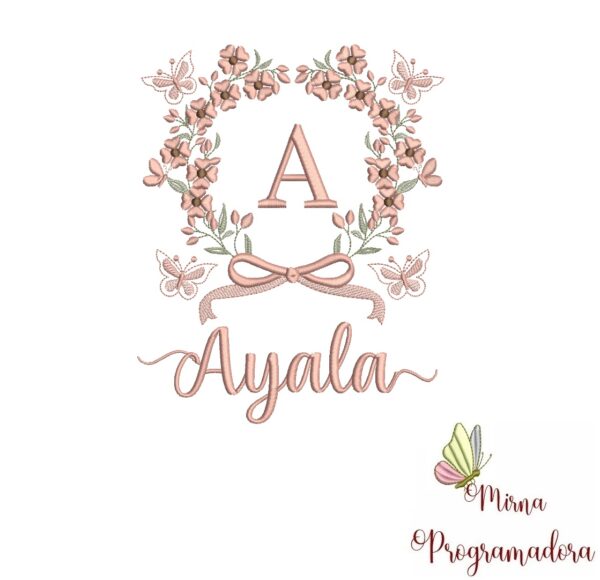 Matriz de Bordado Nome Ayala