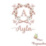 Matriz de Bordado Nome Ayla