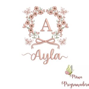 Matriz de Bordado Nome Ayla