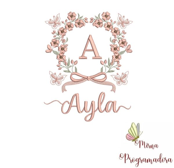 Matriz de Bordado Nome Ayla