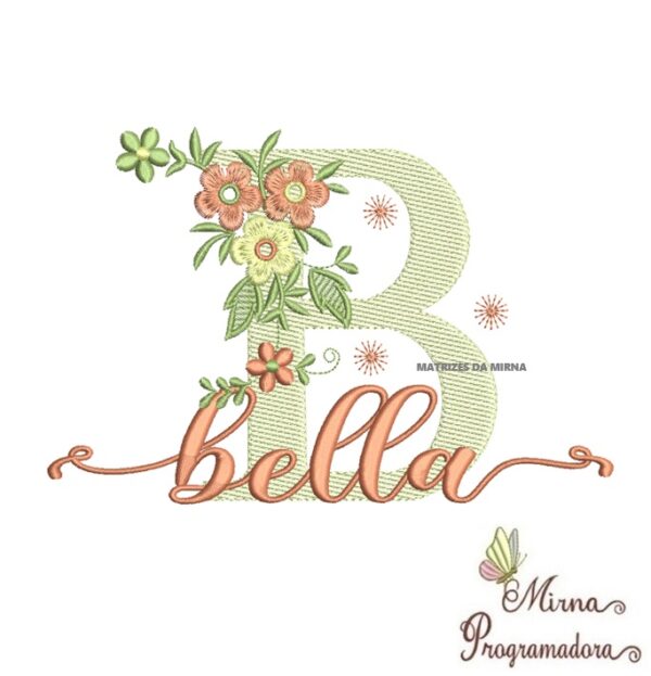 Matriz de Bordado - Nome Bella