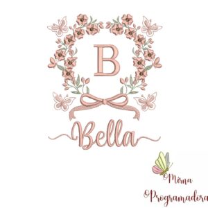 Matriz de Bordado Nome Bella