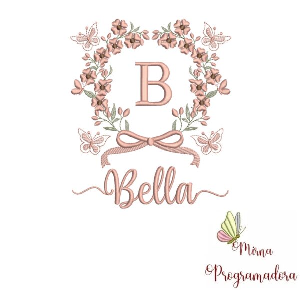 Matriz de Bordado Nome Bella