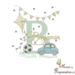 Matriz de Bordado Nome Benjamin