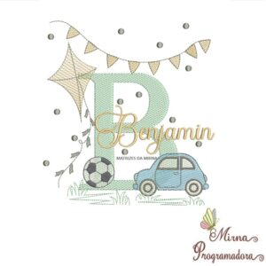 Matriz de Bordado Nome Benjamim