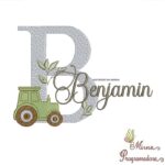 Matriz de Bordado Nome Benjamin