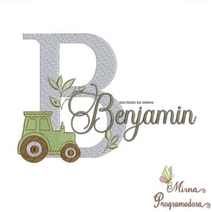 Matriz de Bordado Nome Benjamin