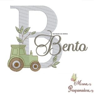 Matriz de Bordado Nome Bento