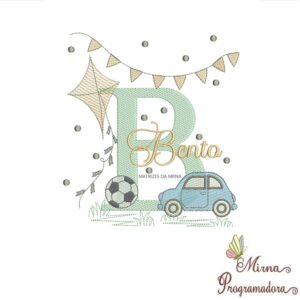 Matriz de Bordado Nome Bento