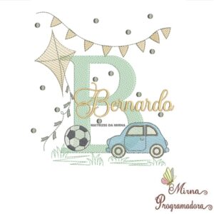 Matriz de Bordado Nome Bernardo