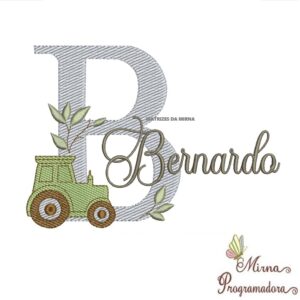 Matriz de Bordado Nome Bernardo
