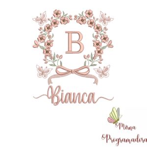 Matriz de Bordado Nome Bianca