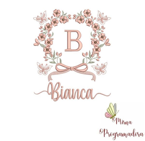 Matriz de Bordado Nome Bianca