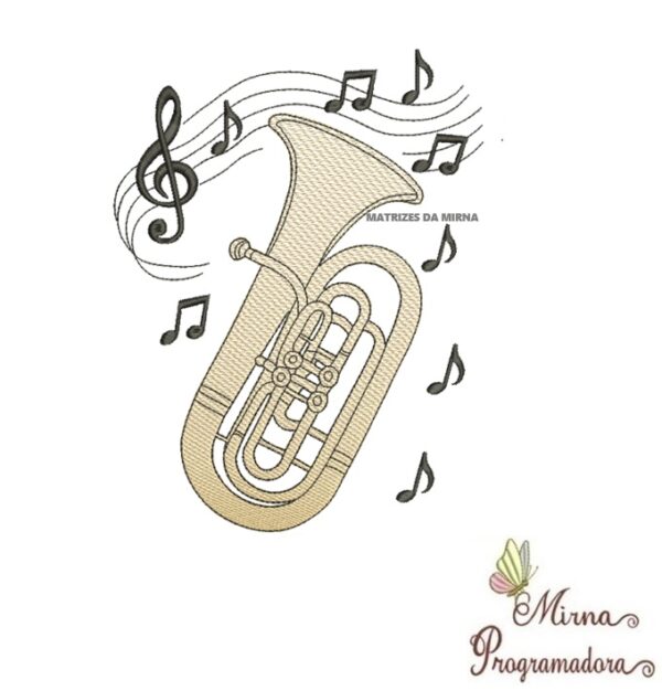 Matriz de Bordado Coleção Instrumentos Musicais / Coleção Calices / Coleção Nomes Moldura Ursinhos - Imagem 21