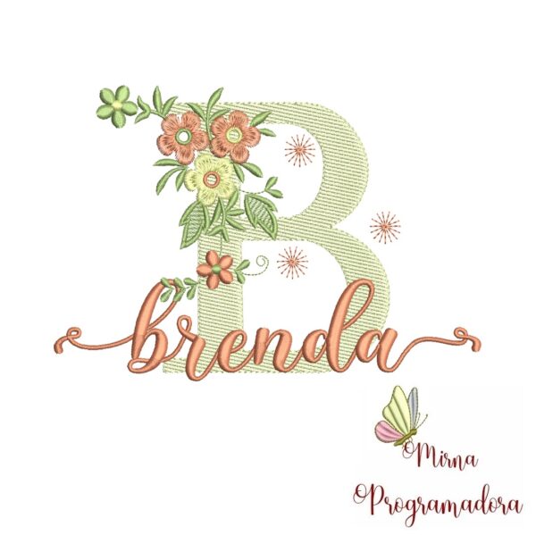 Matriz de Bordado - Nome Brenda