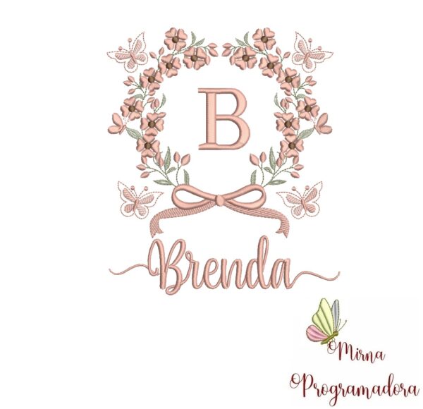 Matriz de Bordado Nome Brenda