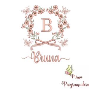 Matriz de Bordado Nome Bruna