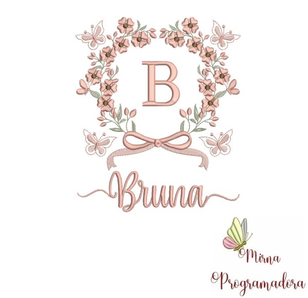 Matriz de Bordado Nome Bruna