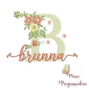 Matriz de Bordado - Nome Brunna