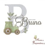 Matriz de Bordado Nome Bruno