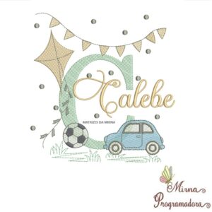 Matriz de Bordado Nome Calebe