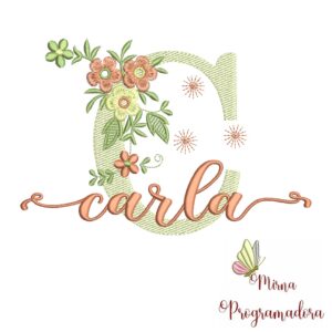 Matriz de Bordado - Nome Carla