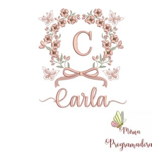 Matriz de Bordado Nome Carla