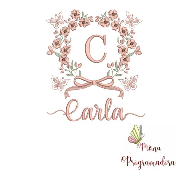 Matriz de Bordado Nome Carla